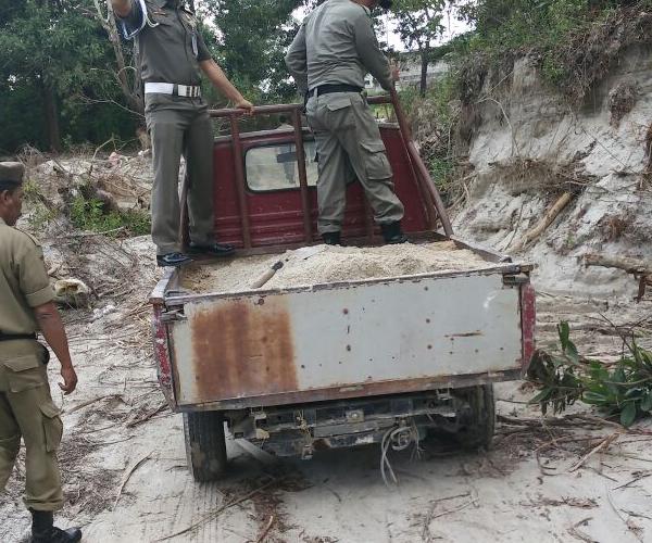 Penambang Pasir Ilegal Tertangkap Tangan Sidak Pol PP